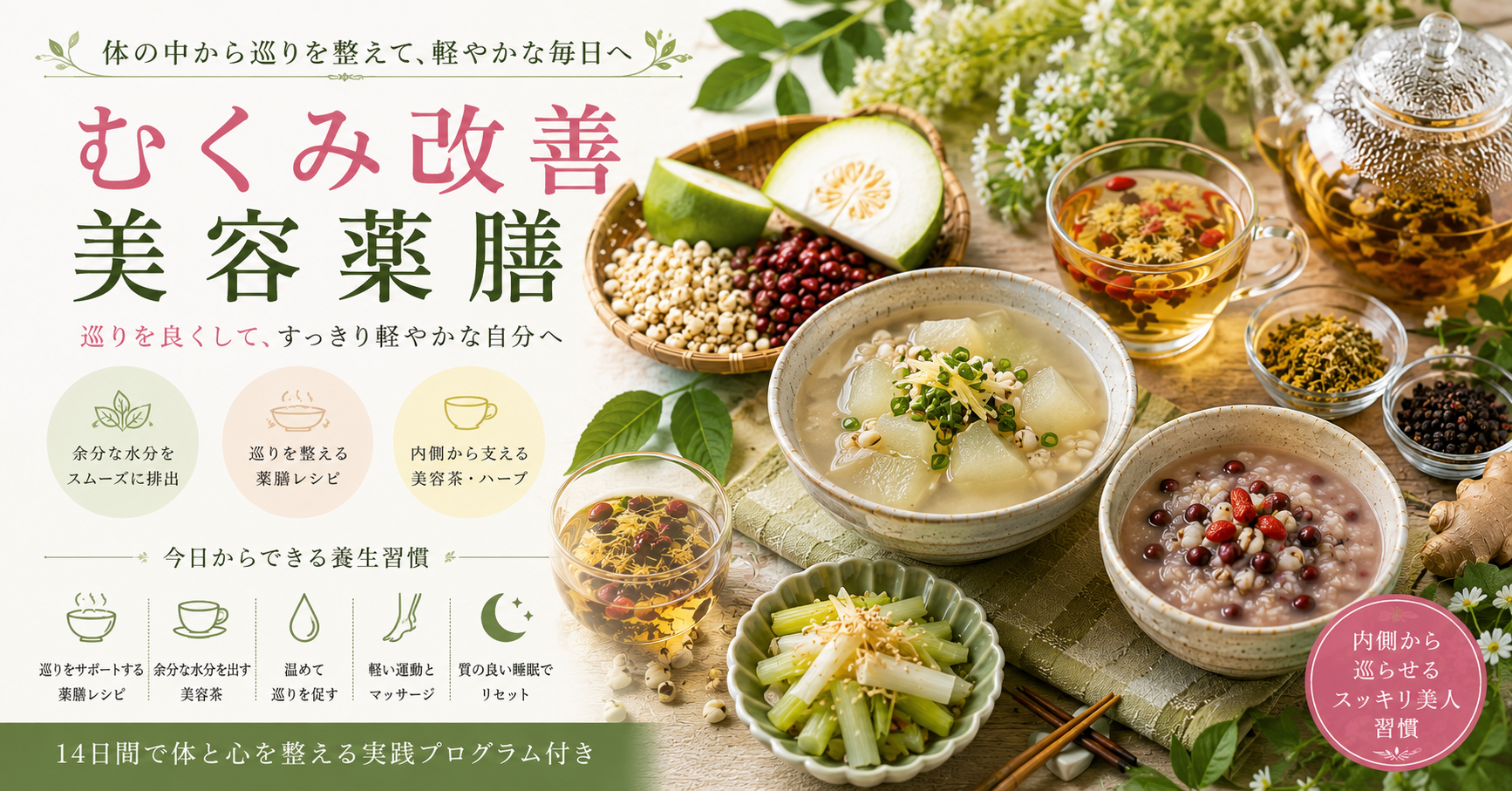 むくみ改善美容薬膳