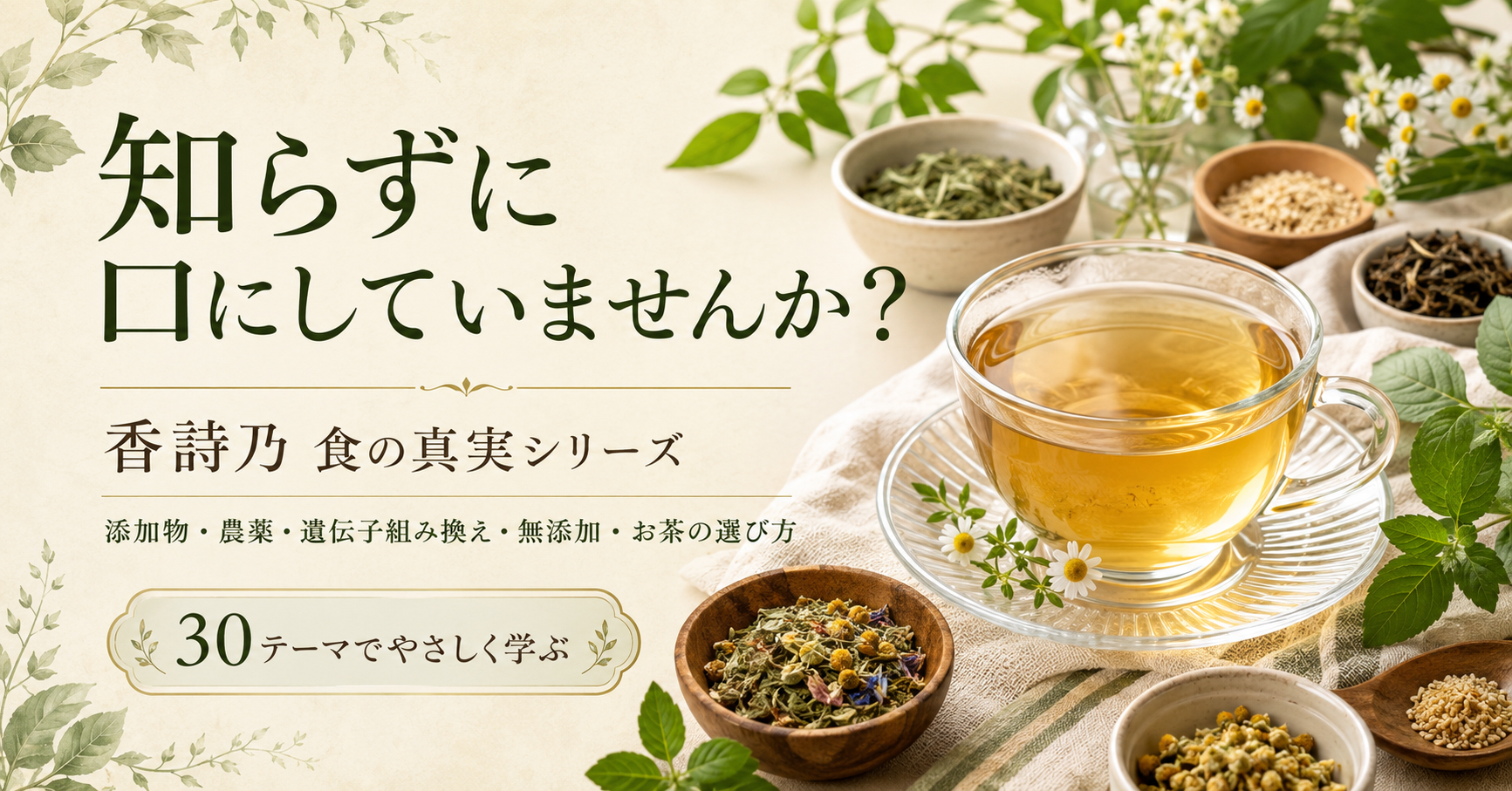 原材料表示、ちゃんと見ていますか？