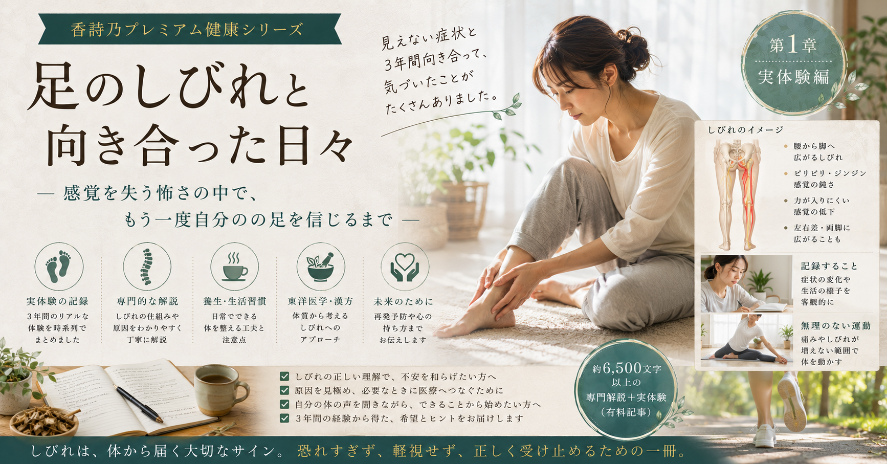 足のしびれと向き合った日々