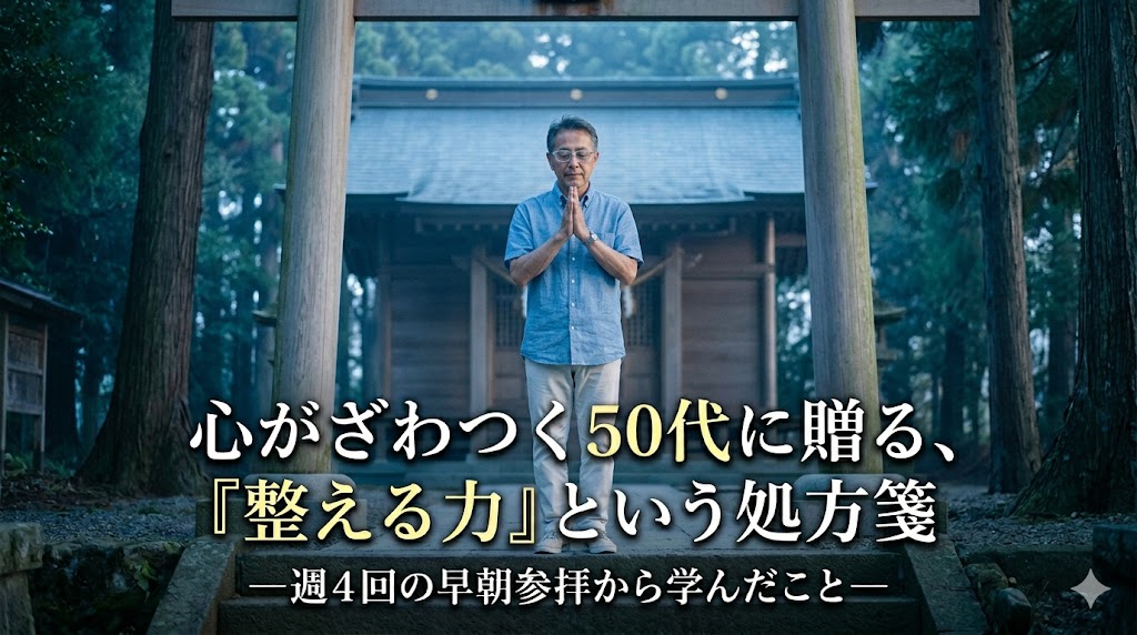心がざわつく50代に贈る、「整える力」という処方箋