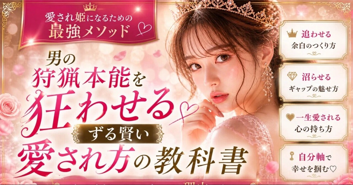 【ずる賢い愛され方の教科書💓】男性の狩猟本能を狂わせよう